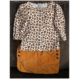 Little Girl Corduroy Overall Dress Set Size 4T